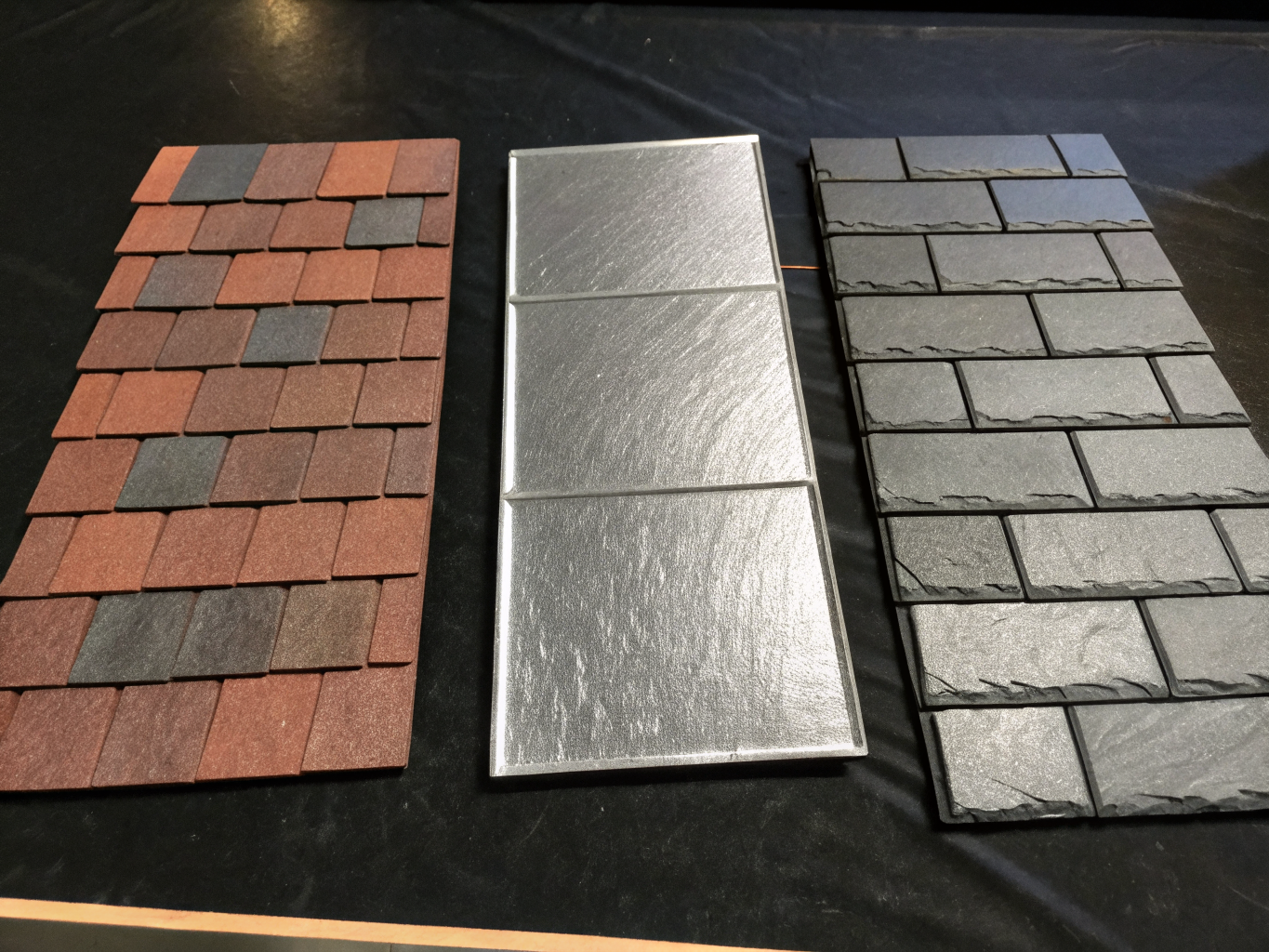 High-performance roofing material samples