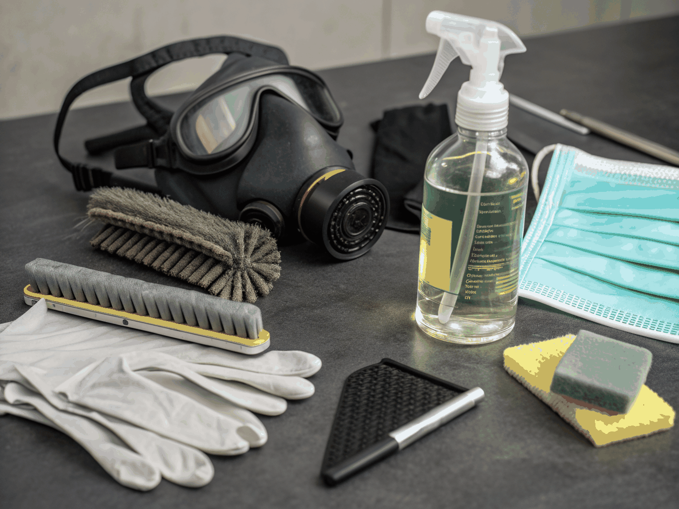 Basic DIY hand-pump spray and chemical bottle mould treatment
