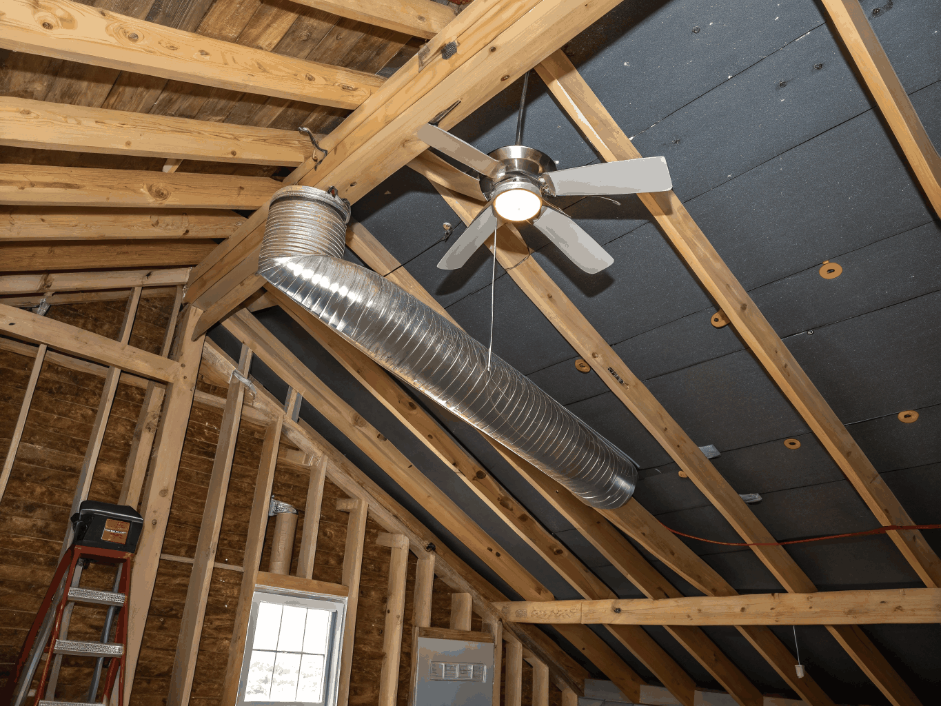 Active attic ventilation airflow exchange
